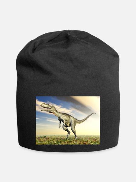 Dinosaurier Megalosaurus - Jersey-Beanie - Schwarz