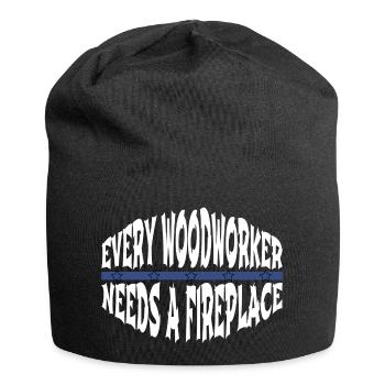 woodcutter statement apprentice blogger - Jersey-Beanie - Schwarz - Vorne