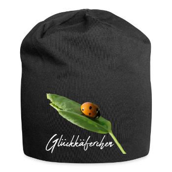 Lucky Beetle Ladybug Lucky Lucky Charm - Jersey Beanie - black - Front