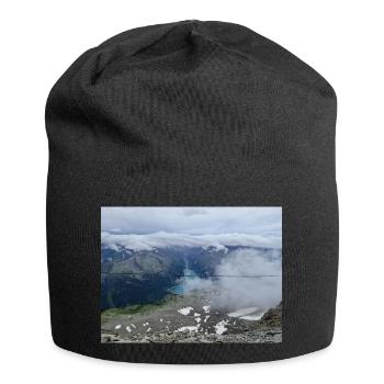 Vue du réservoir de Schlegeis - Bonnet en jersey - noir - Devant