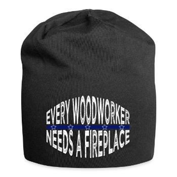 cutter funshirt funny carpenter jokes americas - Jersey-Beanie - Schwarz - Vorne