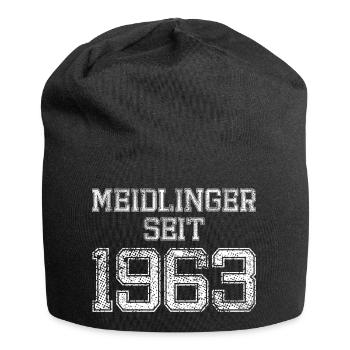 Meidlinger seit 1963 Geburtstag Spruch - Jersey-Beanie - Schwarz - Vorne