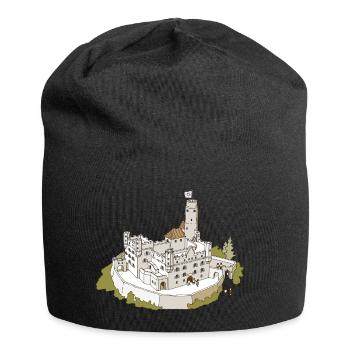 Burg Sonnenschein - Jersey-Beanie - Schwarz - Vorne