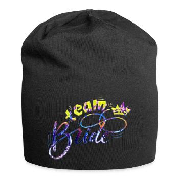 Braut Braut Hochzeit Junggesellenabschied Brautjungfernabschied - Jersey-Beanie - Schwarz - Vorne