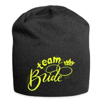 Braut Braut Hochzeit Junggesellenabschied Brautjungfernabschied - Jersey-Beanie - Schwarz - Vorne