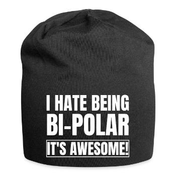 Ich hasse es, bipolar zu sein, es ist großartig - Jersey-Beanie - Schwarz - Vorne