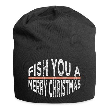 peace symbol birthday present funny sayings geek - Jersey-Beanie - Schwarz - Vorne
