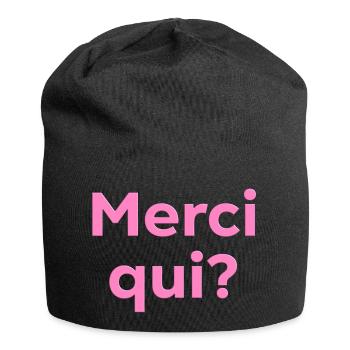 Merci qui - Bonnet en jersey - noir - Devant