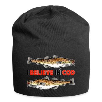Fishing - I believe in Cod - Jersey Beanie - black - Front