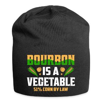 Bourbon Is A Vegetable 51% Corn By Law Whiskey Dri - Jersey-Beanie - Schwarz - Vorne