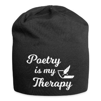 Poet Poetry Poet Poetry I Gift - Jersey Beanie - black - Front