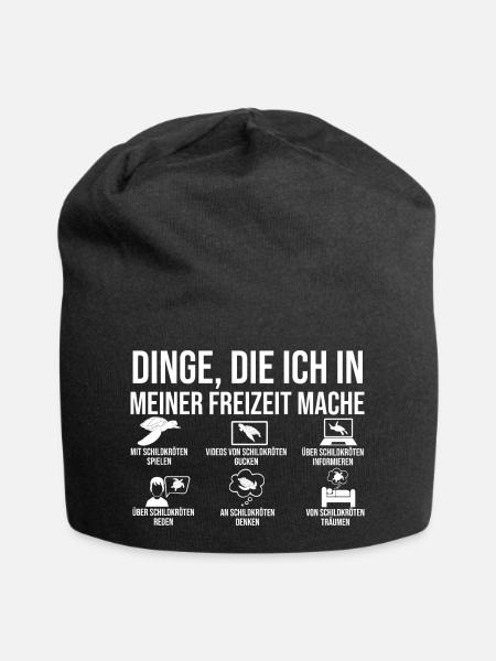 Schildkröte Schildkröten - Jersey-Beanie - Schwarz