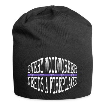 woodworking union carpenter tshirts felling - Jersey-Beanie - Schwarz - Vorne