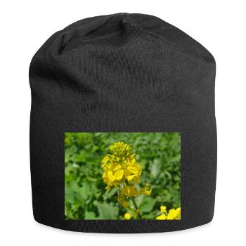 black mustard (in german Schwarzer Senf) - Jersey Beanie - black - Front
