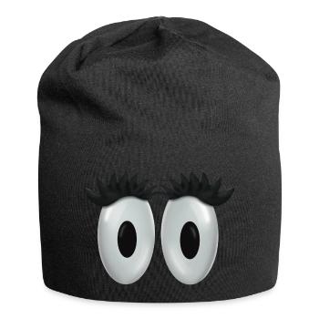Eyes - Jersey Beanie - black - Front