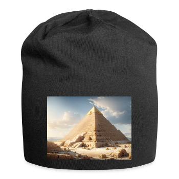egypt pyramids - Jersey Beanie - black - Front