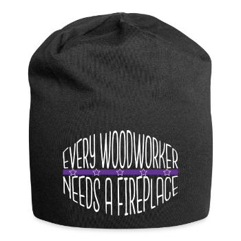 forest work birthday present idea present idea - Jersey Beanie - black - Front