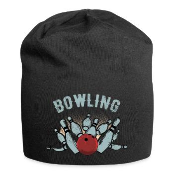 Bowling Strike Sketch - Jersey Beanie - black - Front