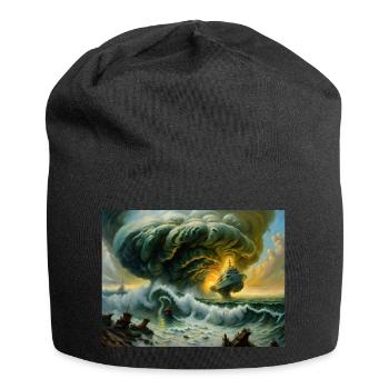 Zorn der Natur #5 - Jersey-Beanie - Schwarz - Vorne