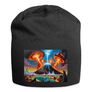 Zorn der Natur #6 - Jersey-Beanie - Schwarz - Vorne