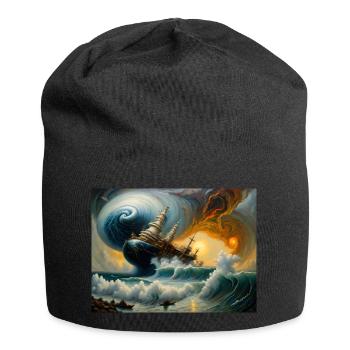 Zorn der Natur #7 - Jersey-Beanie - Schwarz - Vorne