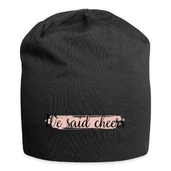 Junggesellinnenabschied - We said cheers - Jersey-Beanie - Schwarz - Vorne