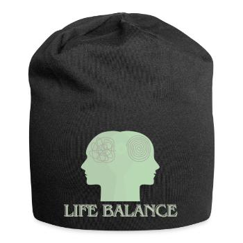 Life Balance - Jersey-Beanie - Schwarz - Vorne