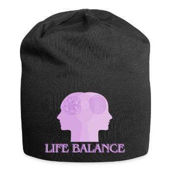Life balance - Jersey-Beanie - Schwarz - Vorne