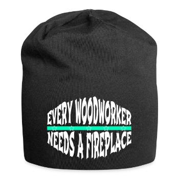 lumber union carpenter gift idea - Jersey-Beanie - Schwarz - Vorne