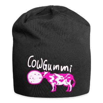 Vache chewing-gum vaches - Bonnet en jersey - noir - Devant