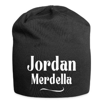 Jordan, merdella, Merdella, élection - Bonnet en jersey - noir - Devant
