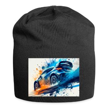 Rallye-Autorennen - Jersey-Beanie - Schwarz - Vorne