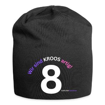 Wir sind Kroosartig - Jersey-Beanie - Schwarz - Vorne