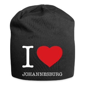 I LOVE JOHANNESBURG - Jersey-Beanie - Schwarz - Vorne