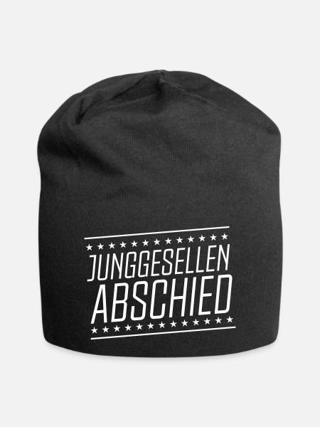 junggesellenabschied - Jersey-Beanie - Schwarz
