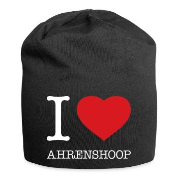 I LOVE AHRENSHOOP - Jersey Beanie - black - Front