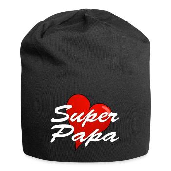 SUPER PAPA - Jersey-Beanie - Schwarz - Vorne