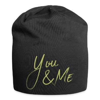 YOU & ME - Jersey-Beanie - Schwarz - Vorne
