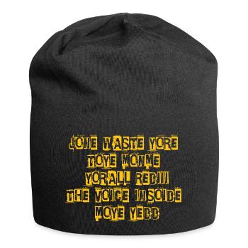JONE WASTE YORE TOYE MONME YORALL REDIII THE VOICE - Jersey Beanie - black - Front