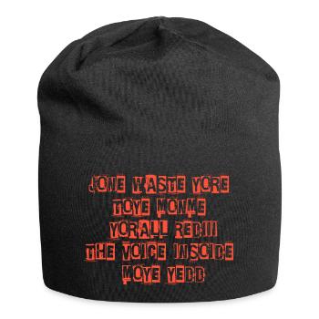JONE WASTE YORE TOYE MONME YORALL REDIII THE VOICE - Jersey Beanie - black - Front
