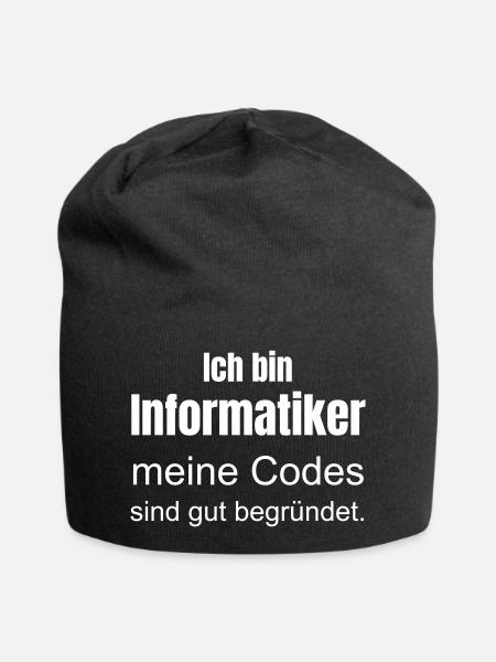 Informatiker - Jersey-Beanie - Schwarz
