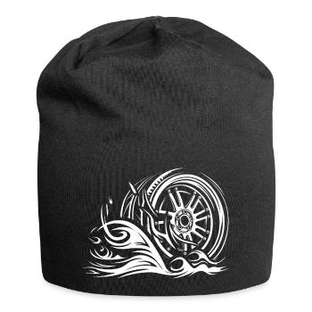 Jante de course avec flammes – Tribal Auto Design - Bonnet en jersey - noir - Devant