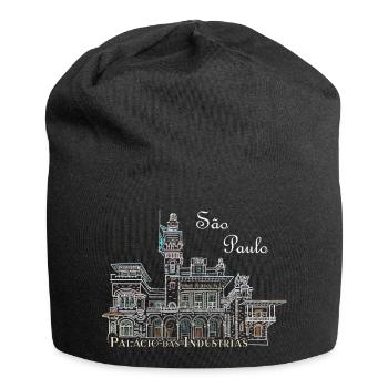 Sao Paulo Brésil Dessin Palais de l’Industrie - Bonnet en jersey - noir - Devant