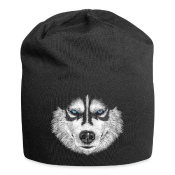 Husky - Jersey-Beanie - Schwarz - Vorne