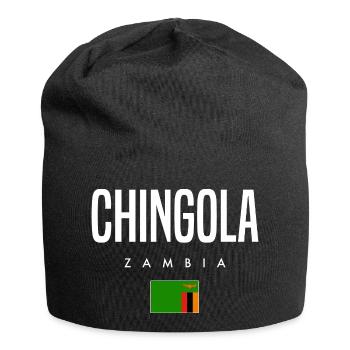 Chingola Sambia - Jersey-Beanie - Schwarz - Vorne