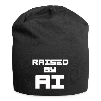 RAISED BY AI - Jersey-Beanie - Schwarz - Vorne