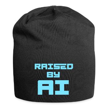 RAISED BY AI - Jersey-Beanie - Schwarz - Vorne