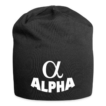 Alpha - Bonnet en jersey - noir - Devant