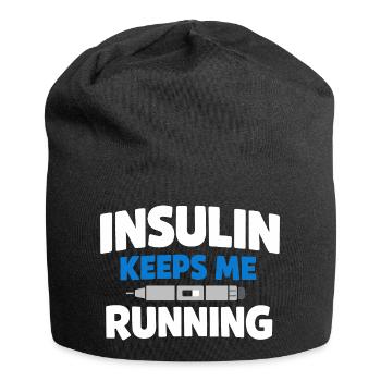 Blutzucker-insulin-unterstützung Typ Eins Stolz - Jersey-Beanie - Schwarz - Vorne