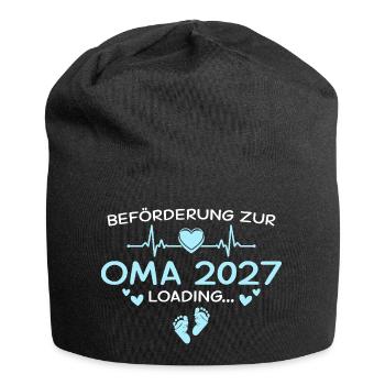 Cœur Grand-mère 2027 : Un design mignon pour les futures grand-mères - Bonnet en jersey - noir - Devant
